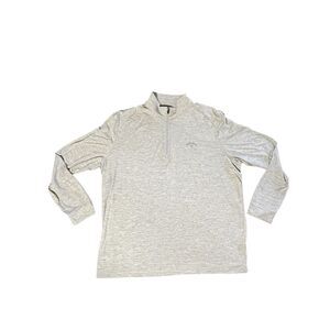 Callaway Men's 2XL Gray Quarter-Zip Pullover Long Sleeve Golf Top